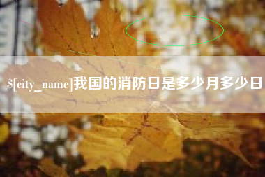 铜川我国的消防日是多少月多少日