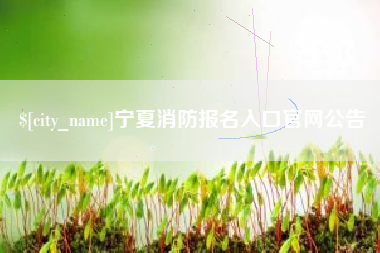 铜川宁夏消防报名入口官网公告