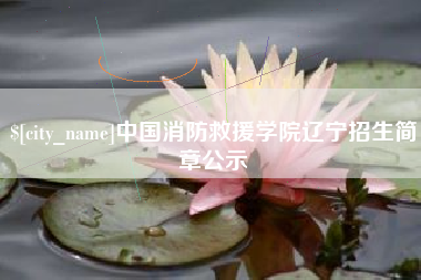 铜川中国消防救援学院辽宁招生简章公示