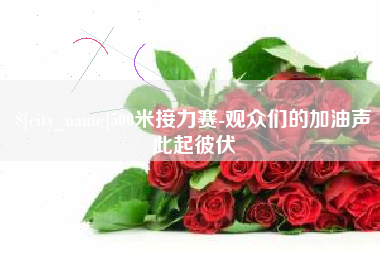 铜川500米接力赛-观众们的加油声此起彼伏