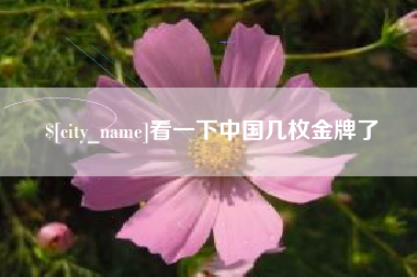 铜川看一下中国几枚金牌了