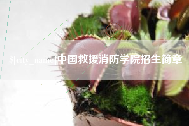 铜川中国救援消防学院招生简章