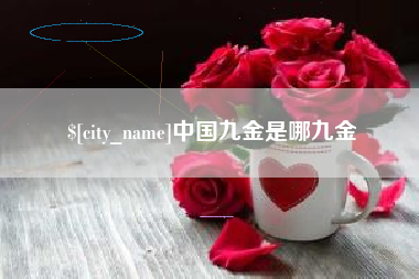 铜川中国九金是哪九金