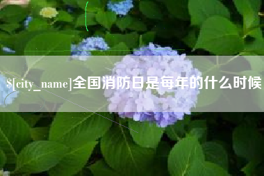 铜川全国消防日是每年的什么时候