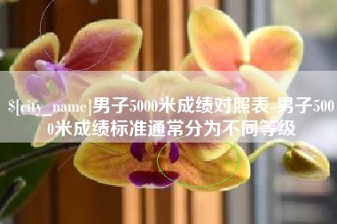 铜川男子5000米成绩对照表-男子5000米成绩标准通常分为不同等级