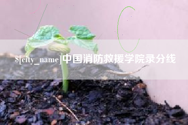 铜川中国消防救援学院录分线