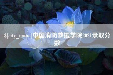 铜川中国消防救援学院2021录取分数