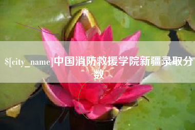 铜川中国消防救援学院新疆录取分数