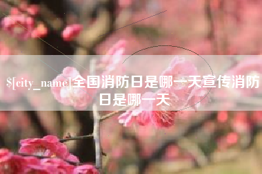 铜川全国消防日是哪一天宣传消防日是哪一天