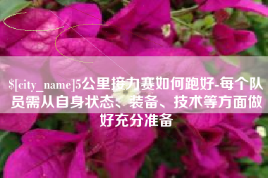 铜川5公里接力赛如何跑好-每个队员需从自身状态、装备、技术等方面做好充分准备