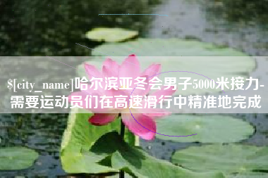 铜川哈尔滨亚冬会男子5000米接力-需要运动员们在高速滑行中精准地完成