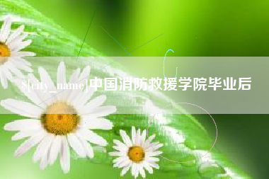 铜川中国消防救援学院毕业后