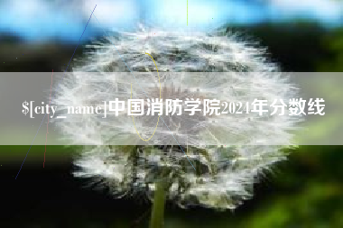 铜川中国消防学院2024年分数线