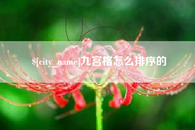 铜川九宫格怎么排序的