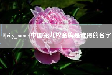 铜川中国第九枚金牌是谁得的名字