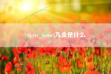 铜川九金是什么