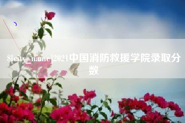 铜川2021中国消防救援学院录取分数