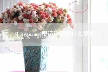 铜川奥运连冠是什么意思