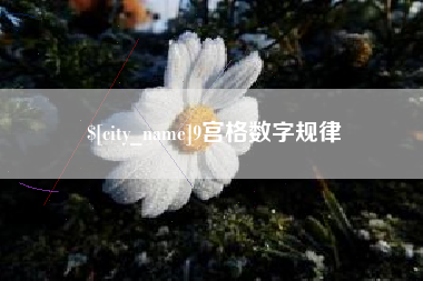 铜川9宫格数字规律